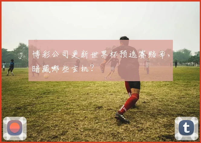 博彩公司更新世界杯预选赛赔率，暗藏哪些玄机？