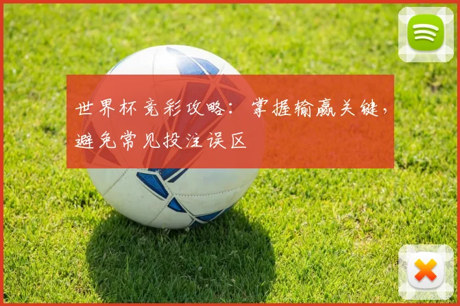 世界杯竞彩攻略:掌握输赢关键,避免常见投注误区